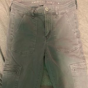 AE gray cargo jeans